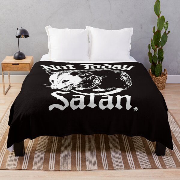 Item preview, Not Today Satan Funny Possum Christian Jesus designed and sold by valery-kenz.
