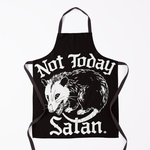 Aperçu de l'œuvre Pas aujourd'hui Satan Opossum drôle Chrétien Jésus créée et vendue par valery-kenz.