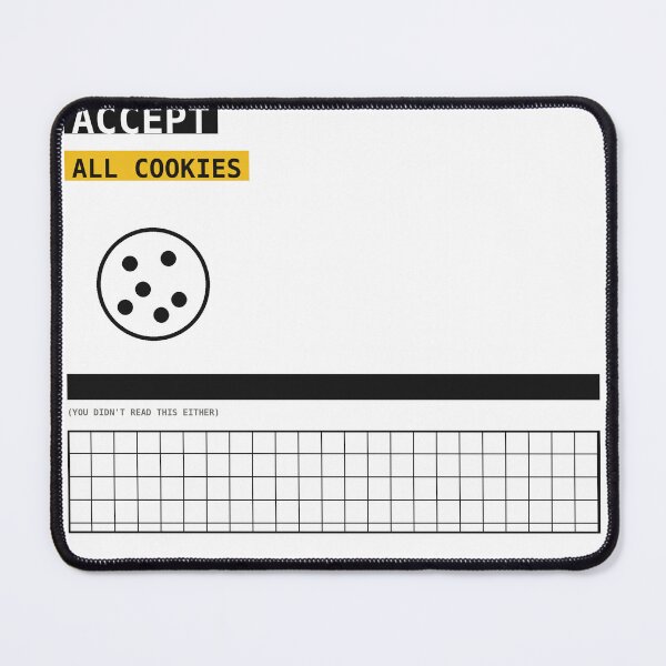 Item preview, Accept All Cookies Brutalist Sticker designed and sold by PlusScanner.