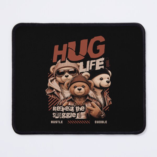 Item preview, Hug Life Hustle Cuddle Streetwear Bear Design designed and sold by EthosWear.
