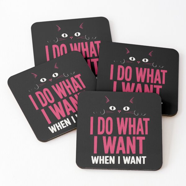 Item preview, Independent Cat "I Do What I Want When I Want" designed and sold by markymaarty.