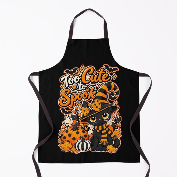 Item preview, Noxie the Black Cat – Too Cute to Spook Halloween Witch designed and sold by ArtByBoya.