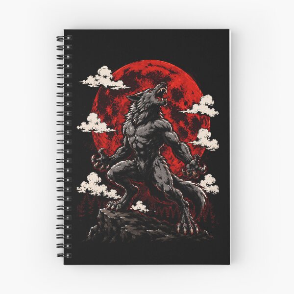 Item preview, Fierce werewolf howling at the blood moon designed and sold by rafaeltto.