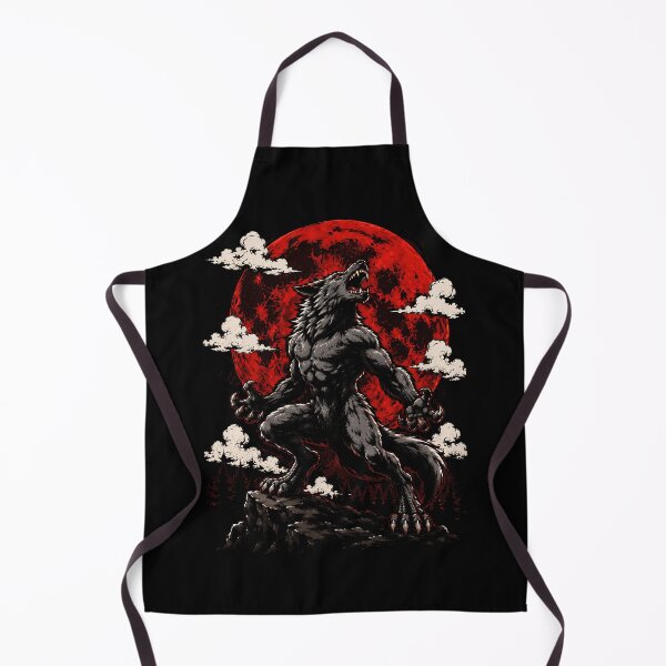 Item preview, Fierce werewolf howling at the blood moon designed and sold by rafaeltto.