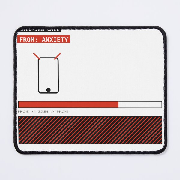 Item preview, Incoming Call From Anxiety Sticker designed and sold by PlusScanner.