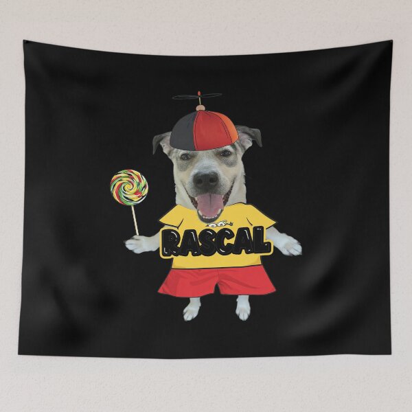 Item preview, Happy Dog with Propeller Hat and Lollipop designed and sold by Loopdrawings.