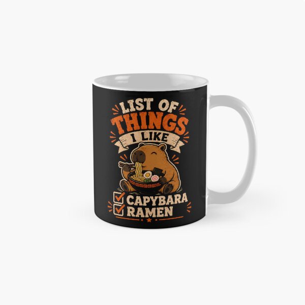 Item preview, Cute capybara enjoying ramen design designed and sold by rafaeltto.