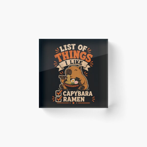 Item preview, Cute capybara enjoying ramen design designed and sold by rafaeltto.