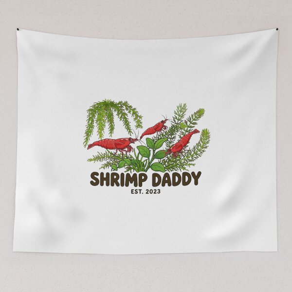 Item preview, Shrimp Daddy - Cherry Shrimp Keeper Aquarium Gift designed and sold by VYBE DARK Studio.