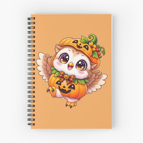 Item preview, Kawaii Pumpkin Baby Owl Sticker Art – Cute Chibi Halloween Illustration designed and sold by MagicMakerPh.