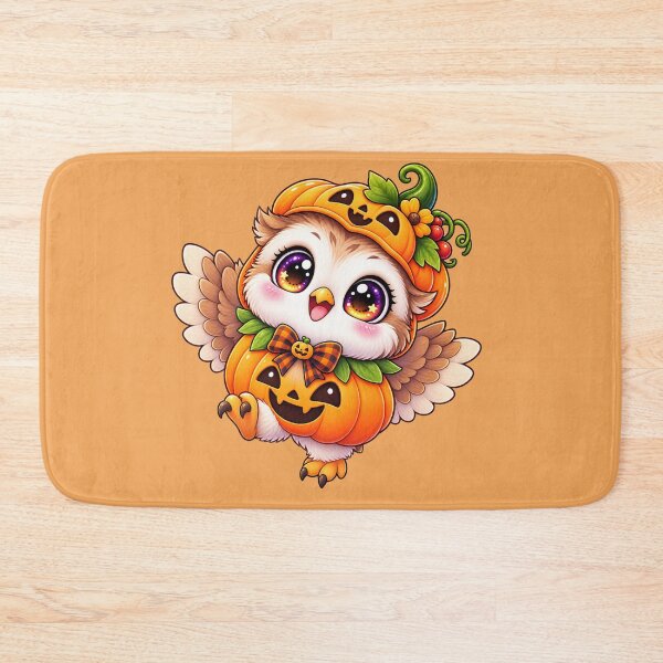 Item preview, Kawaii Pumpkin Baby Owl Sticker Art – Cute Chibi Halloween Illustration designed and sold by MagicMakerPh.
