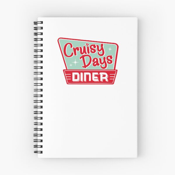Item preview, Cruisy Days Diner Retro 50s Vintage Sign Logo designed and sold by mjowsc.