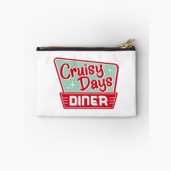 Item preview, Cruisy Days Diner Retro 50s Vintage Sign Logo designed and sold by mjowsc.