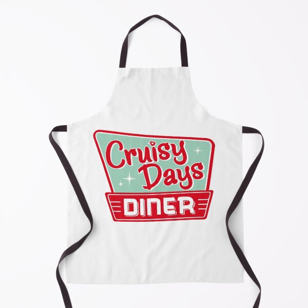 Item preview, Cruisy Days Diner Retro 50s Vintage Sign Logo designed and sold by mjowsc.