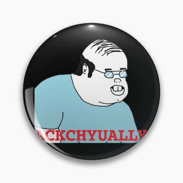 Item preview, Ackchyually Pedantic Guy Meme Illustration designed and sold by Loopdrawings.