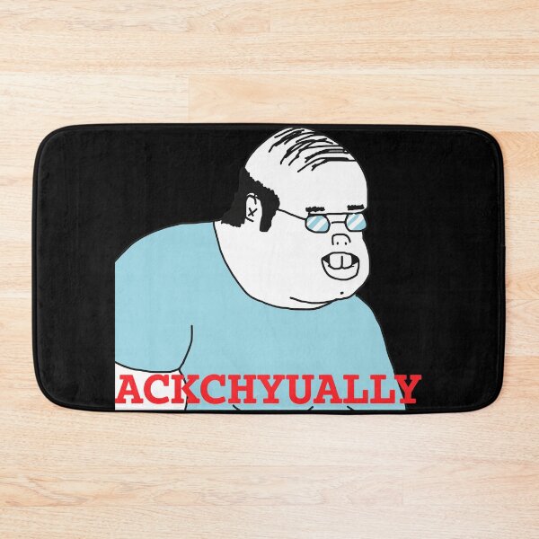 Item preview, Ackchyually Pedantic Guy Meme Illustration designed and sold by Loopdrawings.