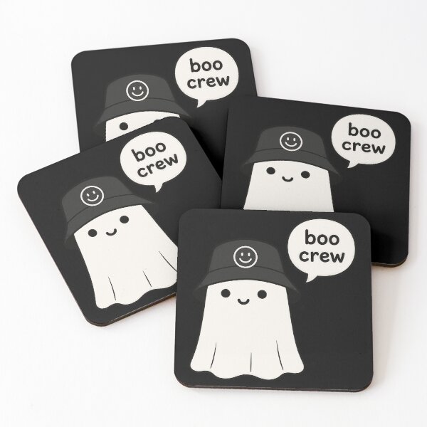 Item preview, Cute Boo Crew Ghost Bucket Hat Smiley designed and sold by markymaarty.