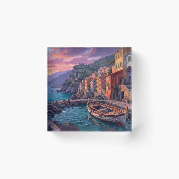 Item preview, Cinque Terre Manarola Sunset designed and sold by RedPeaStudio.