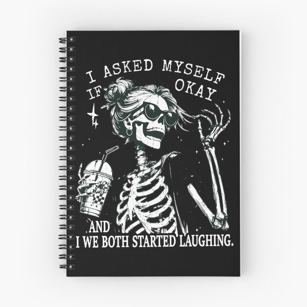 Item preview, Skeleton Laughing Funny Caffeine Beverage Quote designed and sold by Loopdrawings.