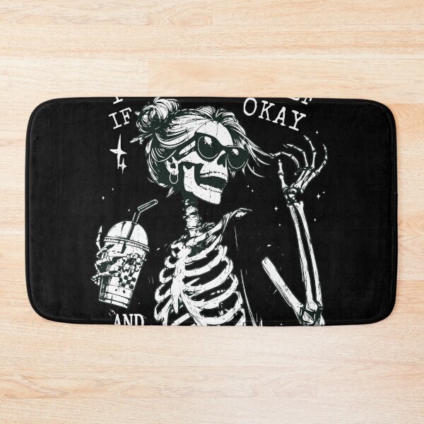 Item preview, Skeleton Laughing Funny Caffeine Beverage Quote designed and sold by Loopdrawings.