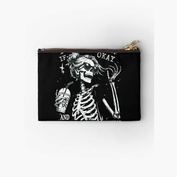 Item preview, Skeleton Laughing Funny Caffeine Beverage Quote designed and sold by Loopdrawings.