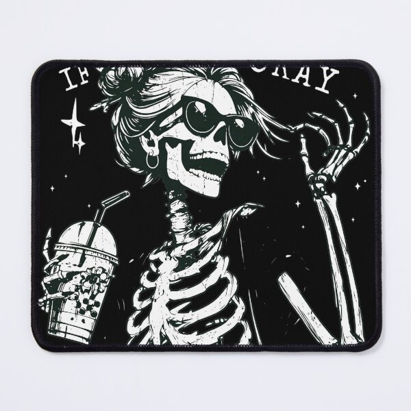 Item preview, Skeleton Laughing Funny Caffeine Beverage Quote designed and sold by Loopdrawings.
