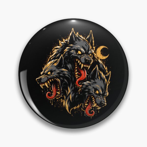 Item preview, Fierce Three-Headed Wolf Design Halloween designed and sold by rafaeltto.