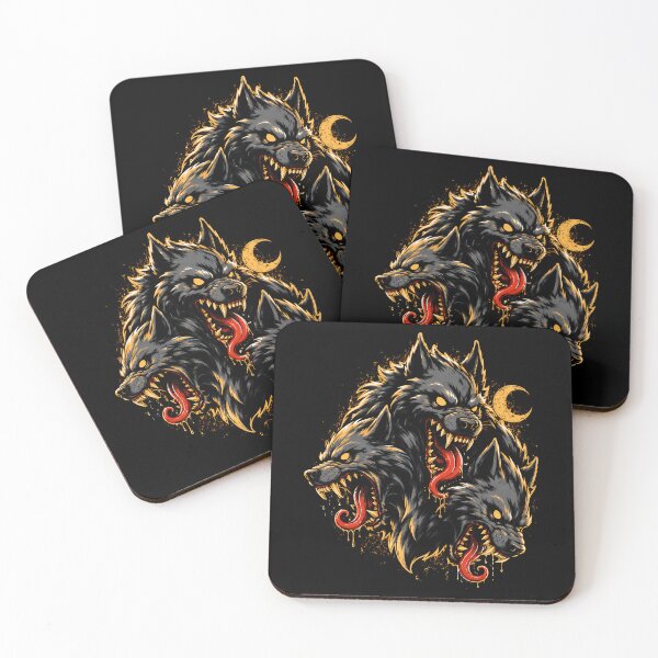 Item preview, Fierce Three-Headed Wolf Design Halloween designed and sold by rafaeltto.