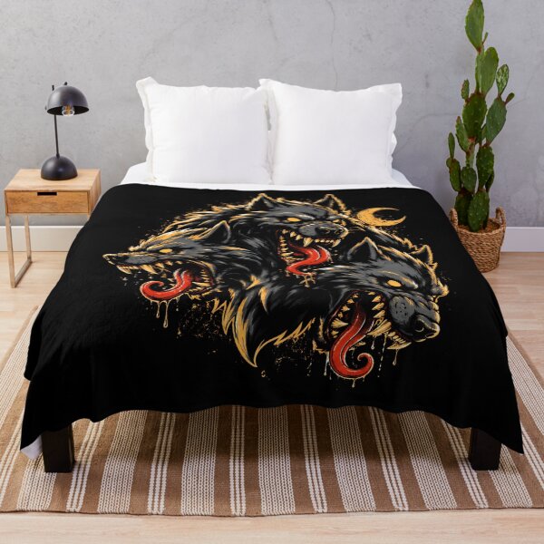 Item preview, Fierce Three-Headed Wolf Design Halloween designed and sold by rafaeltto.