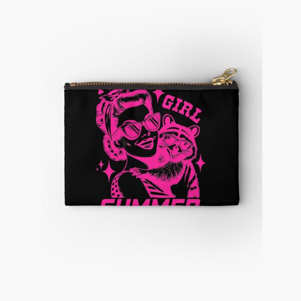 Item preview, Feral Girl Summer Retro Raccoon Pinup designed and sold by Loopdrawings.