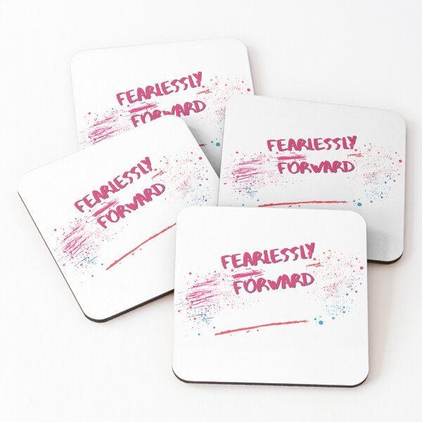 Item preview, Fearlessly Forward - Bold Jewel-Toned Paint Splatter Typography designed and sold by artisanvibes23.