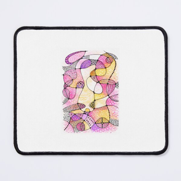 Item preview, Original neurographic abstract design in pink & yellow. designed and sold by Driftline Studio.