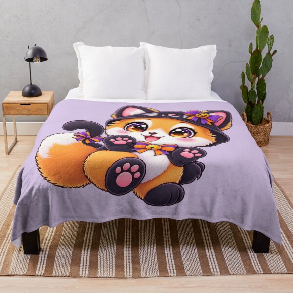 Item preview, Kawaii Fox Black Cat Costume Sticker Art – Cute Chibi Halloween Print designed and sold by MagicMakerPh.