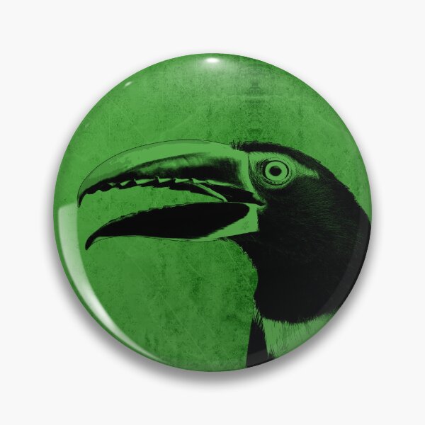 Item preview, Green Aracari Toucan with Open Serrated Bill designed and sold by Ghoul Enterprises.