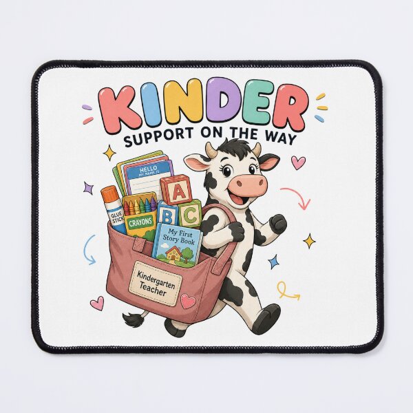 Item preview, Kindergarten Teacher Cow Support designed and sold by MOCH- ART.
