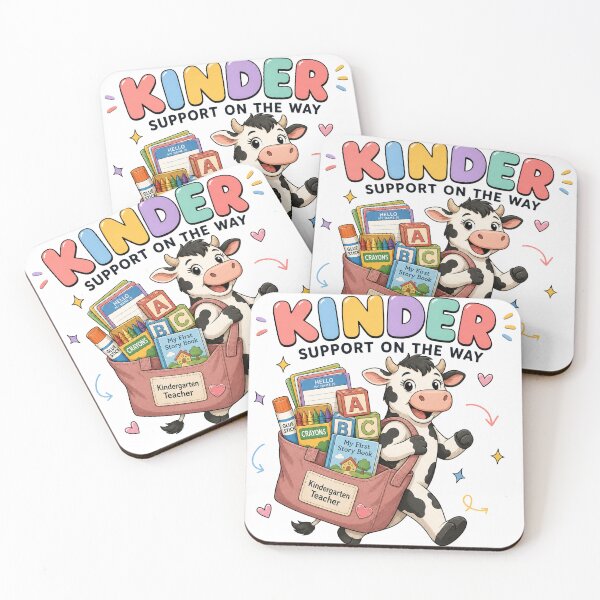 Item preview, Kindergarten Teacher Cow Support  designed and sold by MOCH- ART.