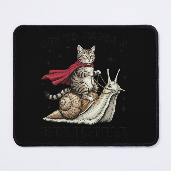 Item preview, Cat Riding Snail Off To Cause A Kerfuffle designed and sold by BlossomieStore.