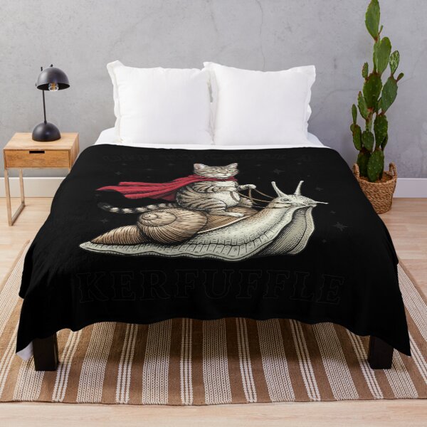 Item preview, Cat Riding Snail Off To Cause A Kerfuffle designed and sold by BlossomieStore.