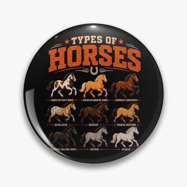 Item preview, Types of Horses Vintage Graphic Design designed and sold by rafaeltto.