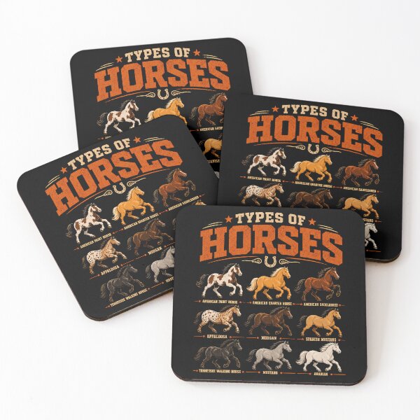 Item preview, Types of Horses Vintage Graphic Design designed and sold by rafaeltto.