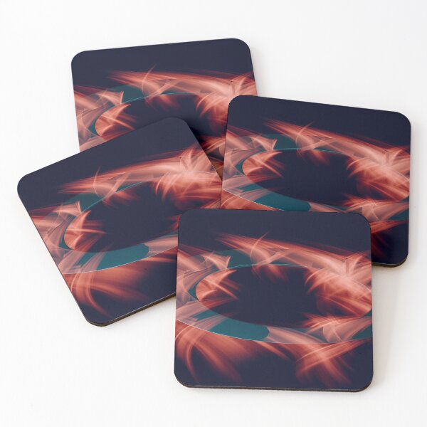 Item preview, Futuristic Red Fire Ring – Dark Abstract Motion Energy Art designed and sold by StyleForge Apparel.