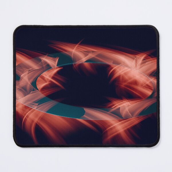Item preview, Futuristic Red Fire Ring – Dark Abstract Motion Energy Art designed and sold by StyleForge Apparel.