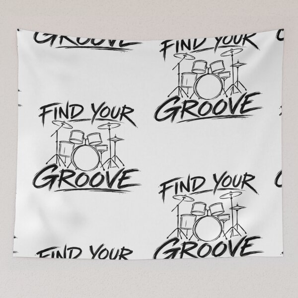 Item preview, Find Your Groove - Drumming  designed and sold by TY-Cat-Tees.