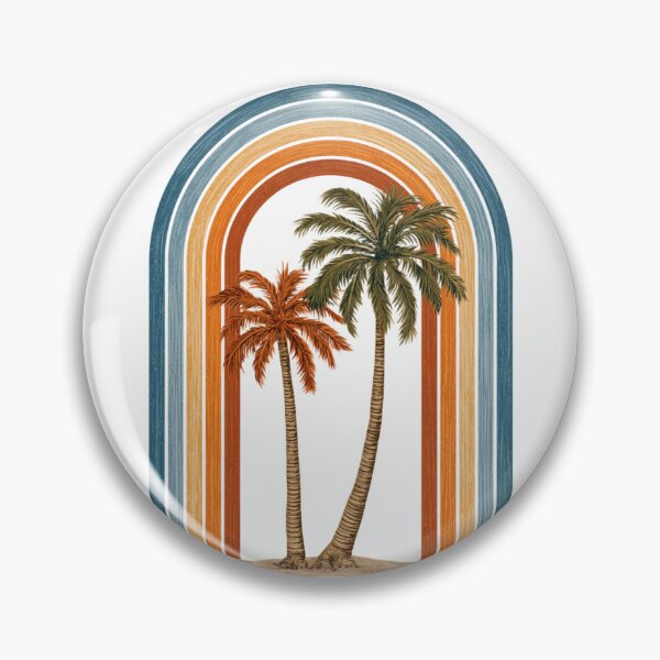 Item preview, Retro Rainbow Palms Summer Boho Aesthetic designed and sold by TrendyGalaxy.