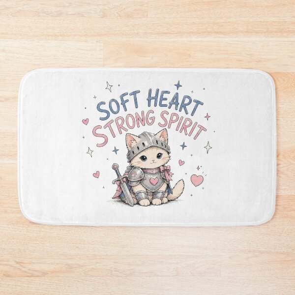 Item preview, Soft Heart Strong Spirit Cat Knight designed and sold by Mystic & Celestial Art.
