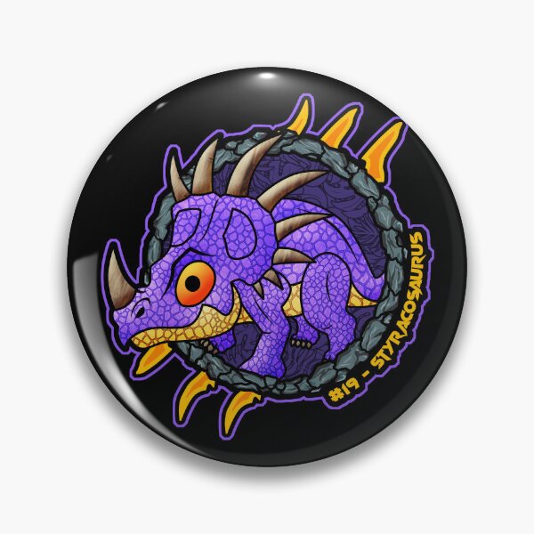 Item preview, Styracosaurus | Pocket Dinosaurs #19 | Cute Chibi Dinosaur designed and sold by Grimtech Workshop.