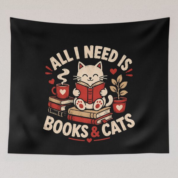 Item preview, Cute cat reading books design for book lovers designed and sold by rafaeltto.