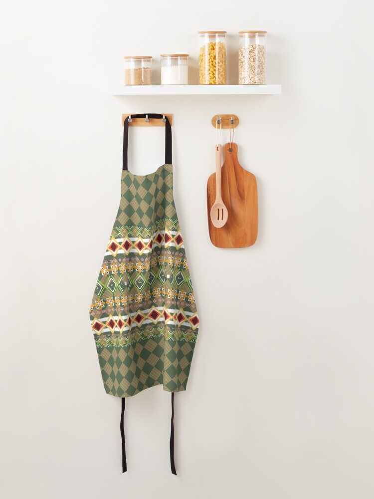 Thumbnail 4 of 6, Apron, Seamless pattern designed and sold by Nu-cha.
