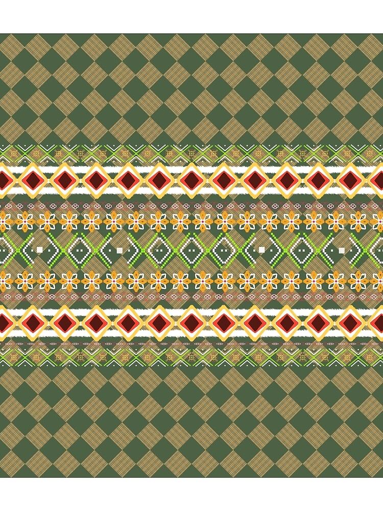 Thumbnail 3 of 3, Scarf, Seamless pattern designed and sold by Nu-cha.