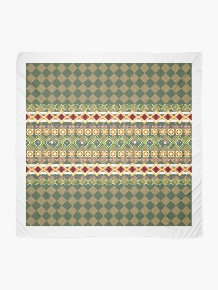 Thumbnail 2 of 3, Scarf, Seamless pattern designed and sold by Nu-cha.